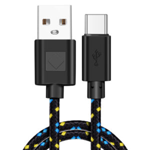 Braided Nylon Usb Type-C Usb-C Data Cable For Fast Charging And Data Transmission