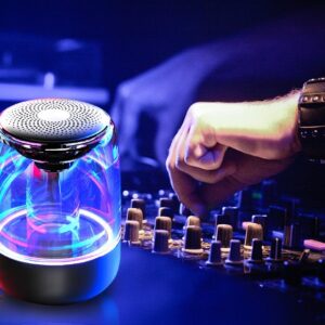 Portable Speakers Bluetooth Column Wireless Bluetooth Speaker Powerful Bass Radio with Variable Color LED Light