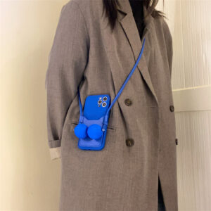 Blue Decompression Soft Ball Applicable Card Bag Mobile Phone Case