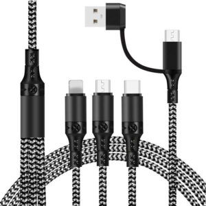 Fast Charging Five-in-one Data Cable, One For Three Charging Cables