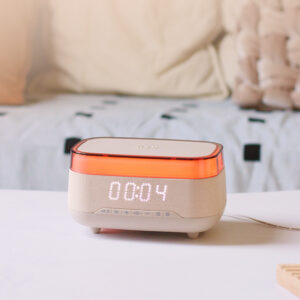 Wireless Charging Multifunctional Bluetooth Audio Alarm Clock Night Light